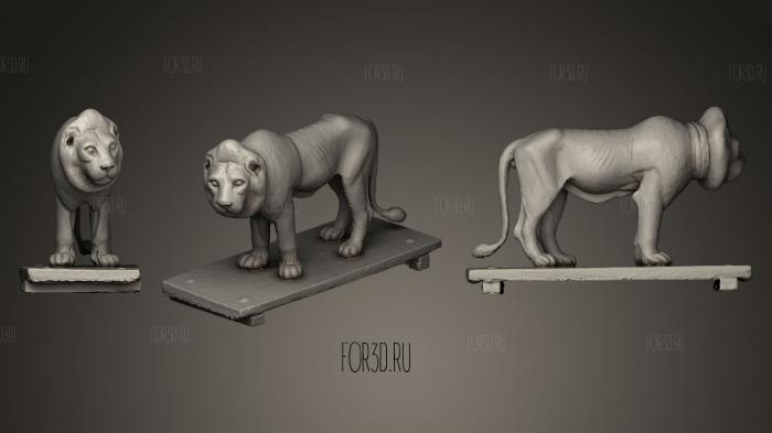A model of a lion stl model for CNC
